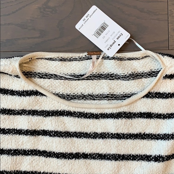NWT Free People Bardot Striped Sweater - Picture 6 of 8